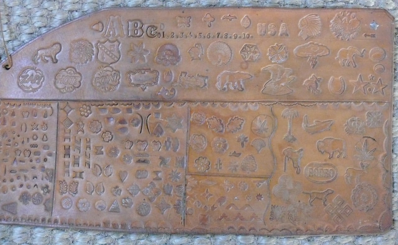 Stamps On Leather